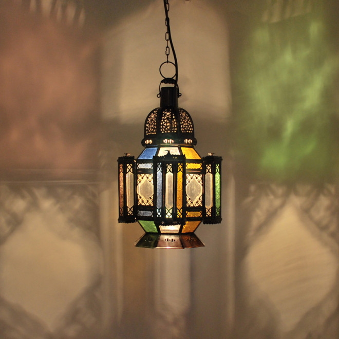 Marokkanische bunte Laterne LUMINA H57CM