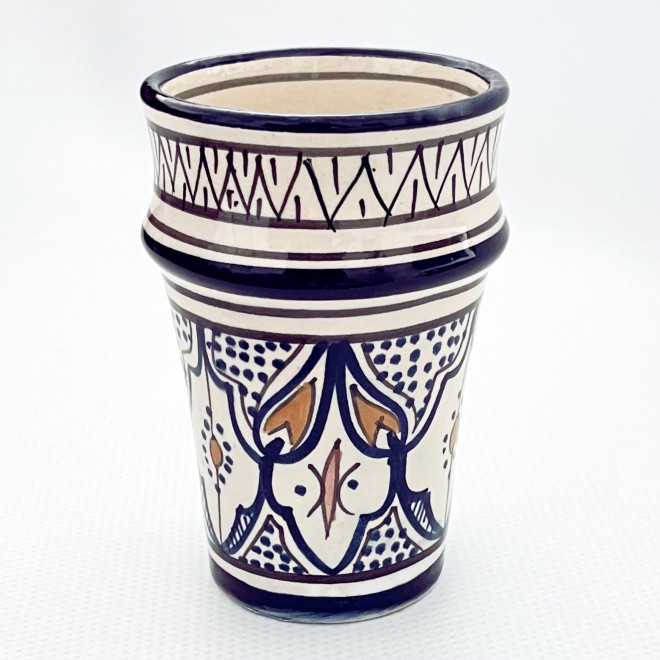 Handbemalter Keramikbecher 200ml BMK8 Bunt