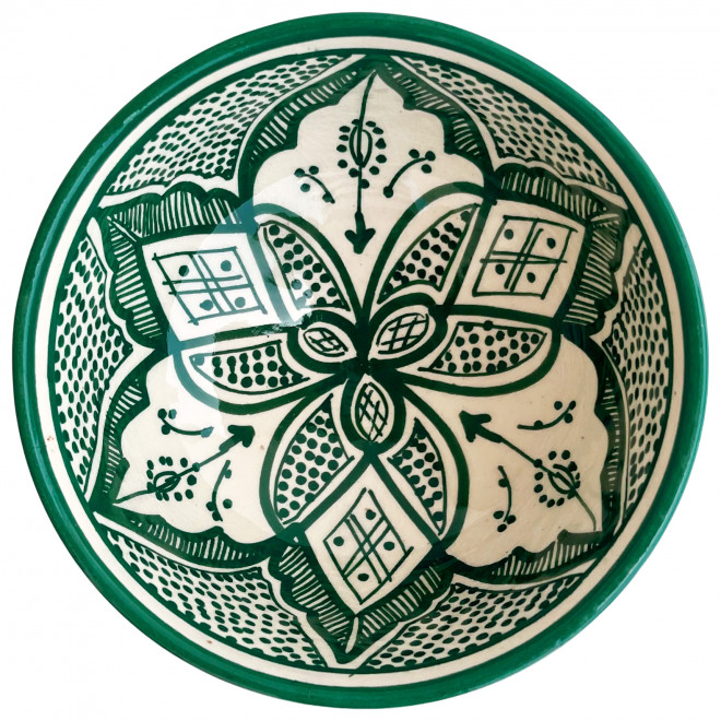 Handbemalte Keramikschale SAFI-17 Ø13cm