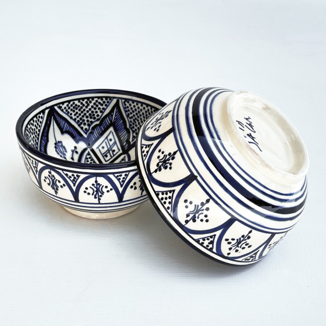 Handbemalte Schale aus Keramik SAFI-18 Ø13cm