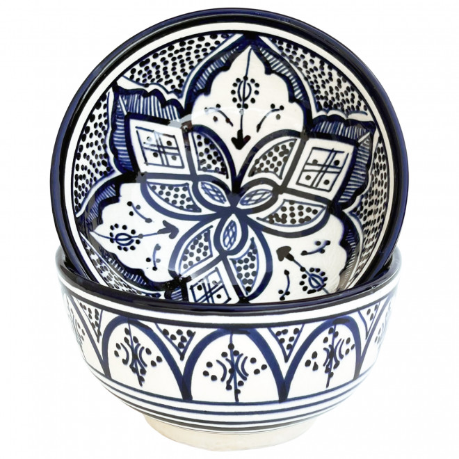 Handbemalte Schale aus Keramik SAFI-18 Ø13cm