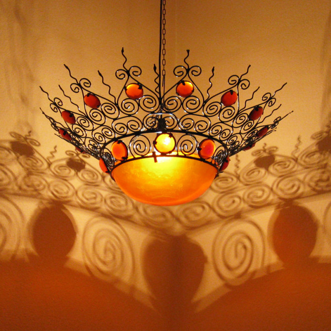 Orientalische sonnen-deckenlampe und Wandleuchte
