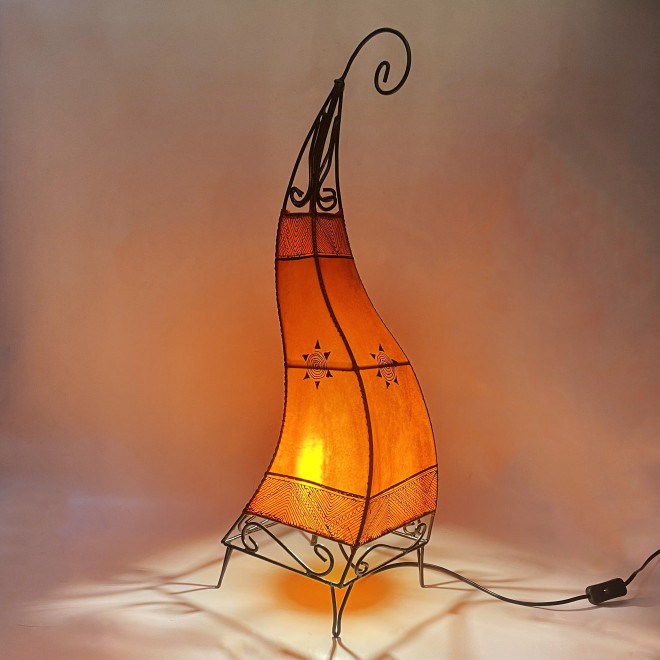 Stehleuchte aus Marokko KANAR H78cm orange