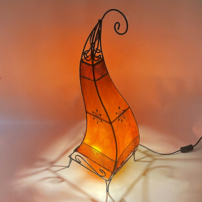 Stehleuchte aus Marokko KANAR H78cm orange