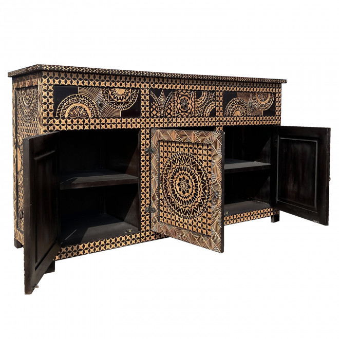 Marokkanisches Sidebord Zedernholz MERZOUGA-2