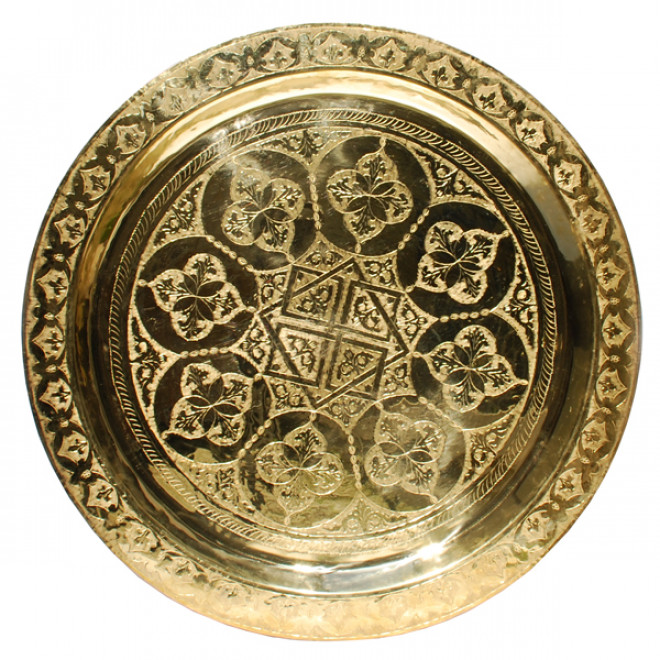 Marokkanischer Teetisch aus Messing 70cm