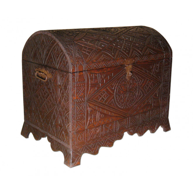 Holztruhe aus Marokko "Berber" B85xT52xH67cm