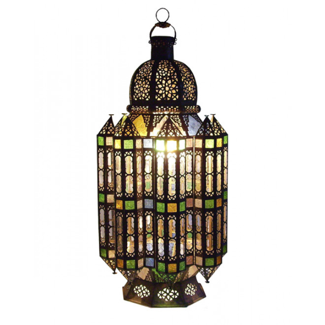 Marokkanische Messing Laterne FASSIA H80cm