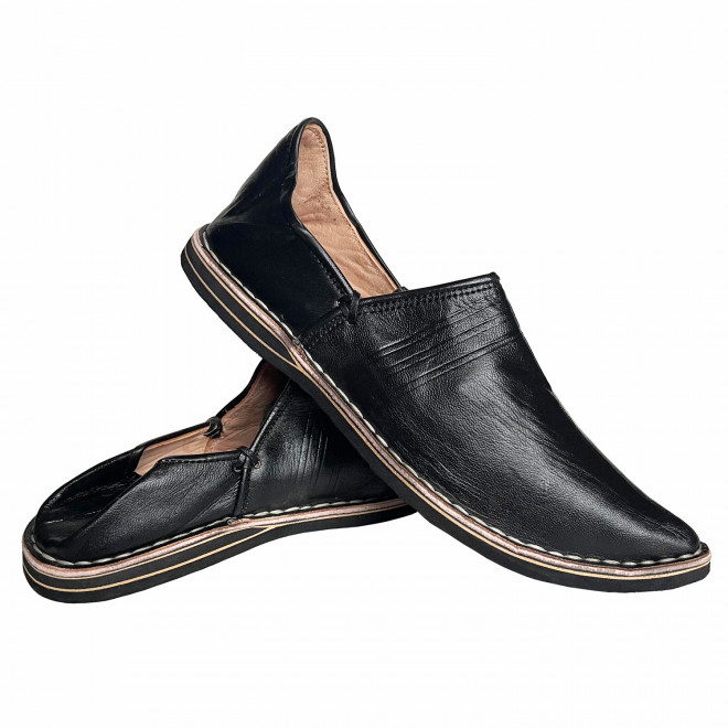 Marokkanische Spitzschuhe ALADIN Schwarz