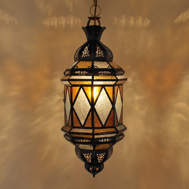 Arabische Lampe BABIL Maurisches Glas H70cm