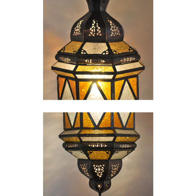 Arabische Lampe BABIL Maurisches Glas H70cm