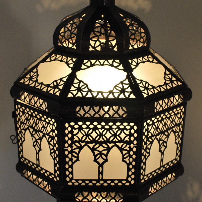 Marokkanische Hängeleuchte TITIA-2-KOS Weiss