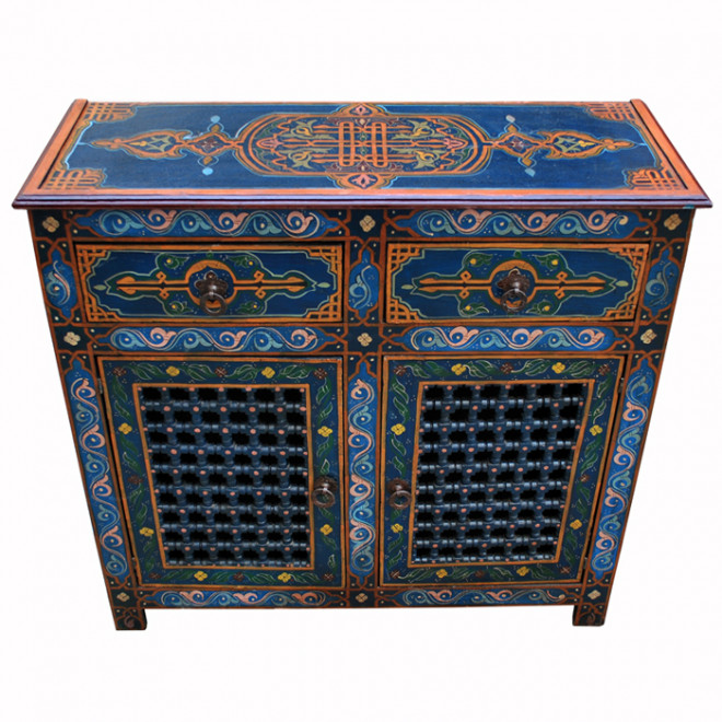 Arabische kommode mit sinnlichen Motiven im Maurischen Stil