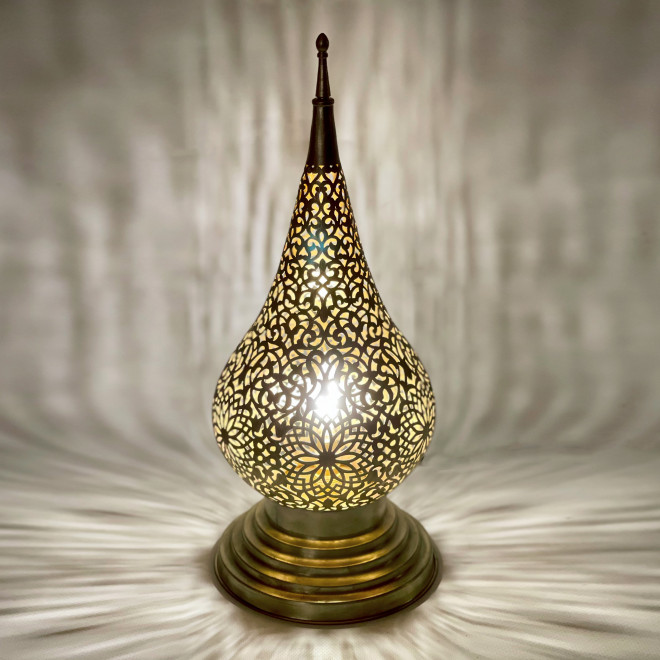 Orientalische Stehleuchte FASI-2 aus Messing