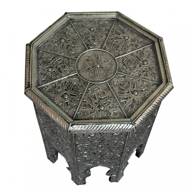 Metall-verkleideter Beistelltisch RAHA