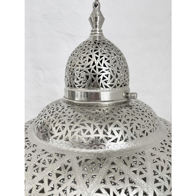 Hängelampe aus Marokko TROMBA silber