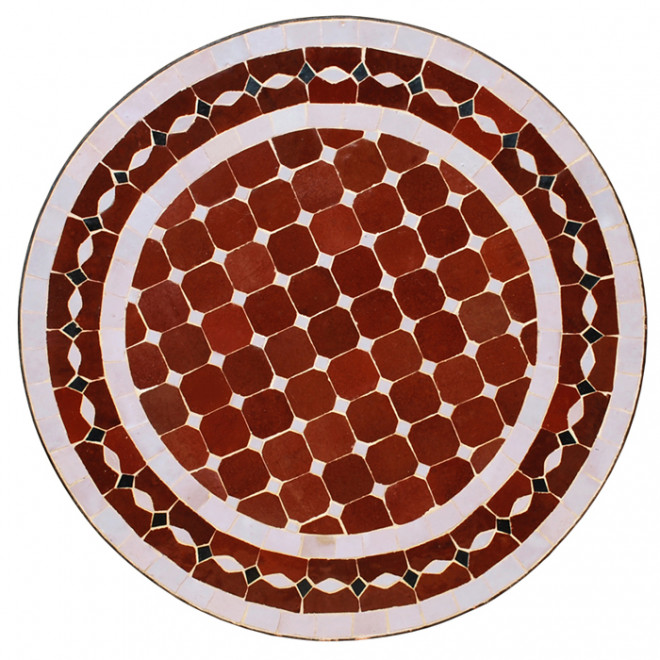 Mosaik Bistrotisch D60cm Anba-Bordeaux