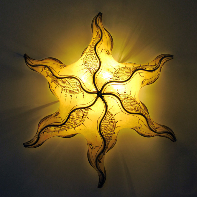 Henna Deckenlampe SEESTERN 60cm Gelb