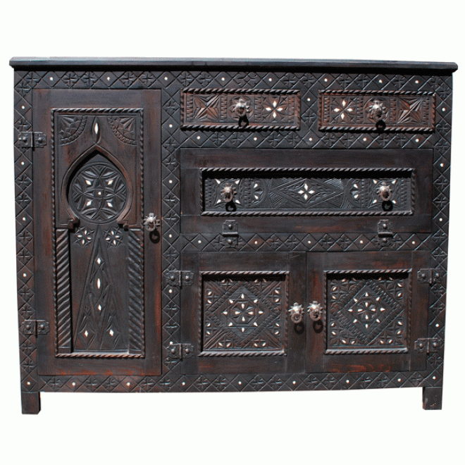 Marokkanische Kommode ADIMAT Zedernholz