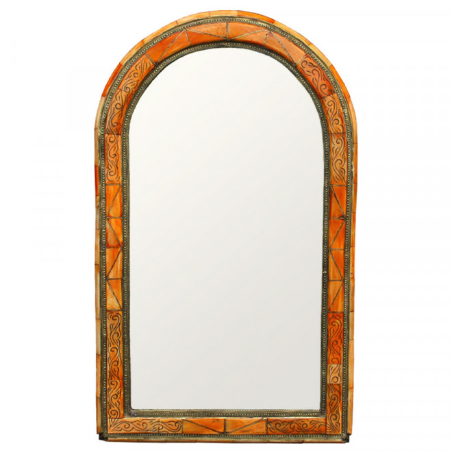 Orientalischer Spiegel mit Entarsien Adam H 85 cm