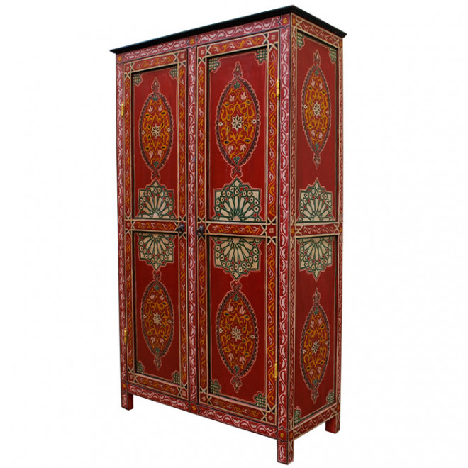 Orientalischer Schrank aus Marokko ZWACK-rot