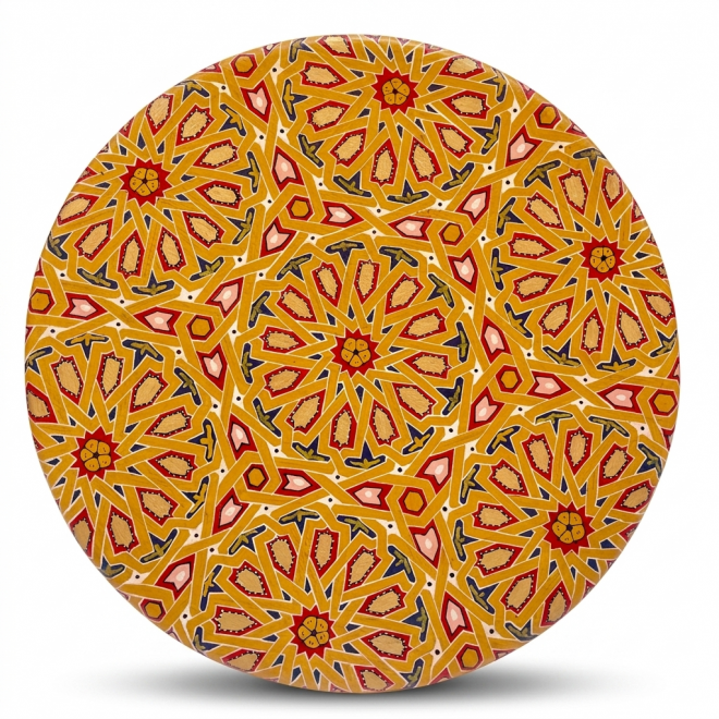 Orientalischer Handbemalter niedriger Teetisch MIDA rot