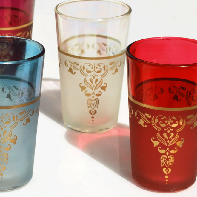 Marokkanische Teegläser "Thahab" 6 Stück