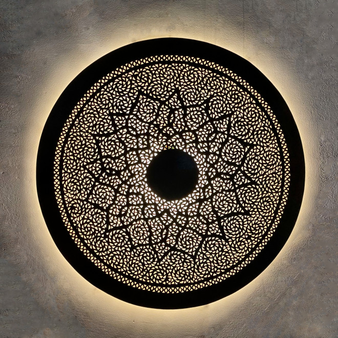 Marokkanische Messing-Wandleuchte DORA-ZWACK-L2 D60cm