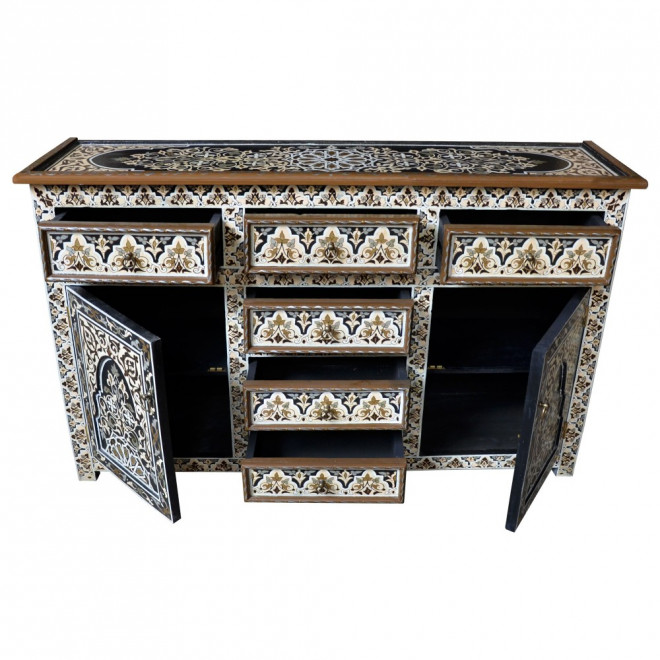 Arabischer Büffet-Schrank handbemalt HAMIDOU