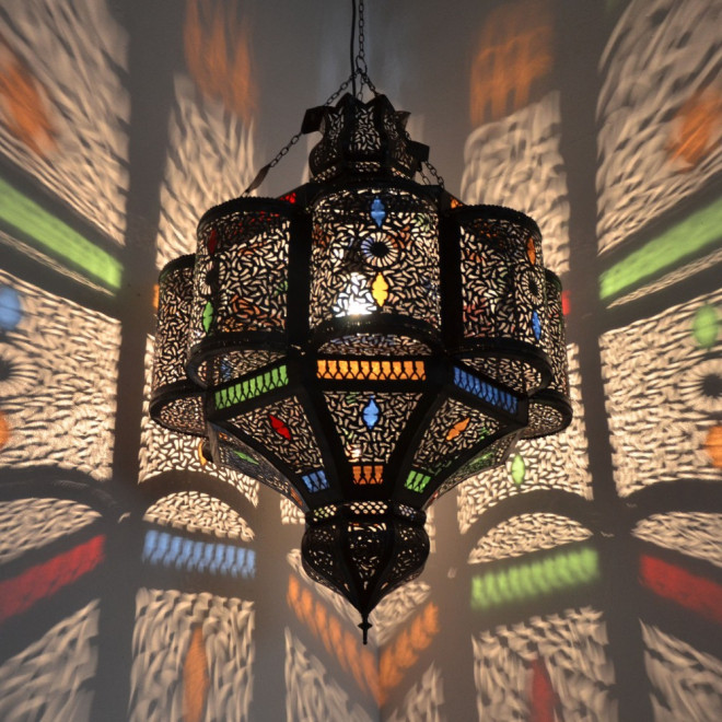 Orientalische Deckenleuchte HIBA XXL H135cm