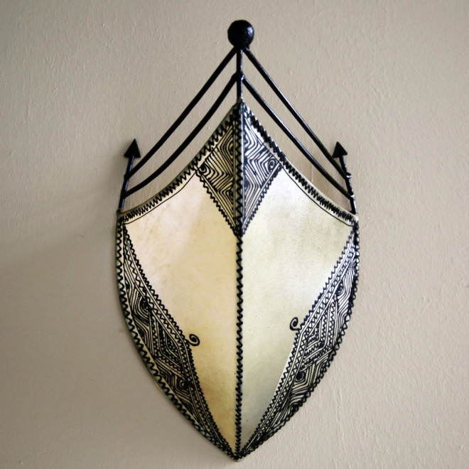 Marokkanischer Lampenschirm AFRAH Natur