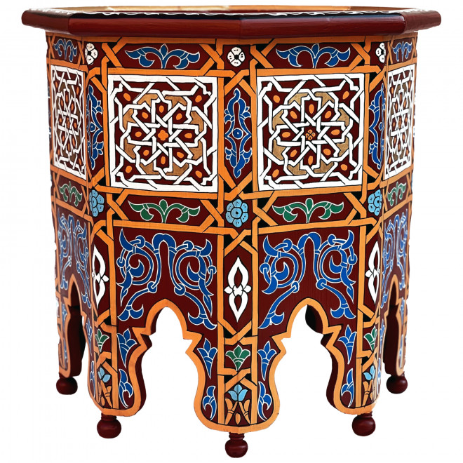 Orientalischer Handbemalter Teetisch AHLAM D60cm