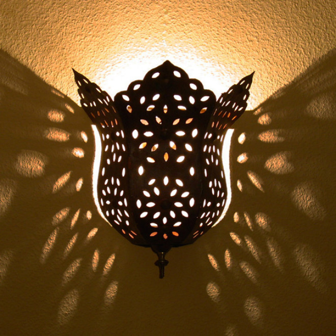 Orientalische Wandlampe "Hayat" H37cm