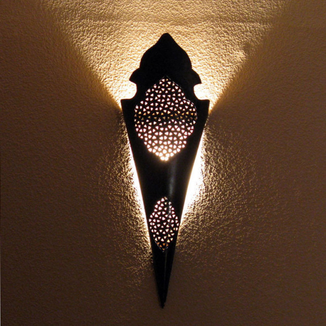 Marokkanische Wandleuchte aus Metall MALIK H 70cm