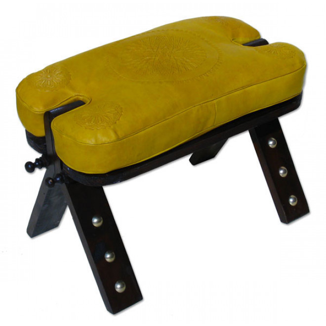 Lederhocker Rabati Gelb