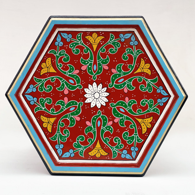 Handbemalter Marokkanischer Beistelltisch NIHAL