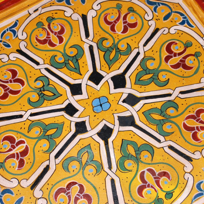 Marokkanischer Beistelltisch KABORI gelb