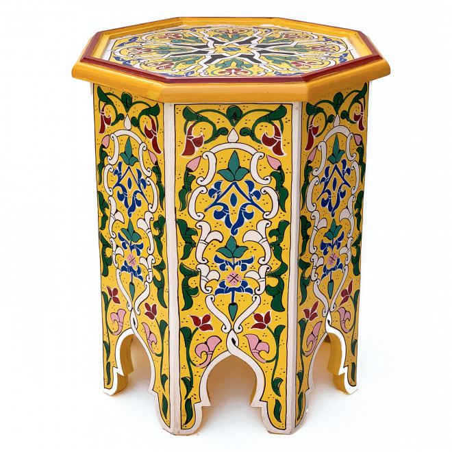 Marokkanischer Beistelltisch KABORI gelb