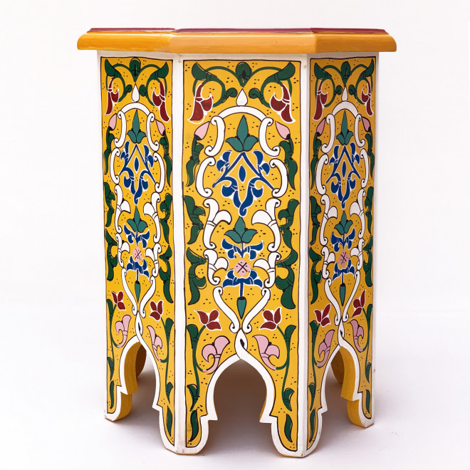 Marokkanischer Beistelltisch KABORI gelb