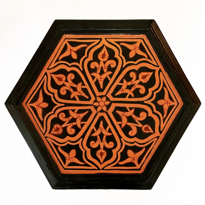 Orientalischer Beistelltisch Schwarz KAHAL