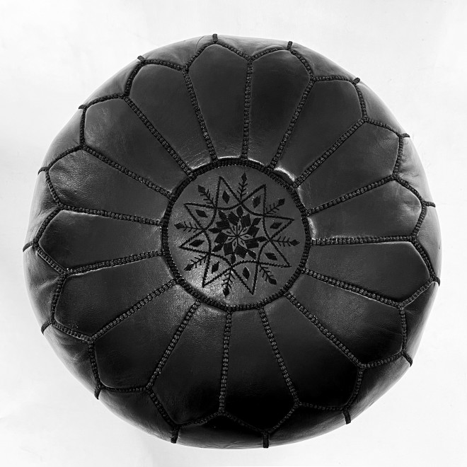 Orientalisches Sitzkissen RONDA D54cm schwarz