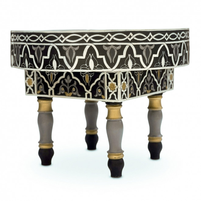 Orientalischer handbemalter Holztisch MIDA
