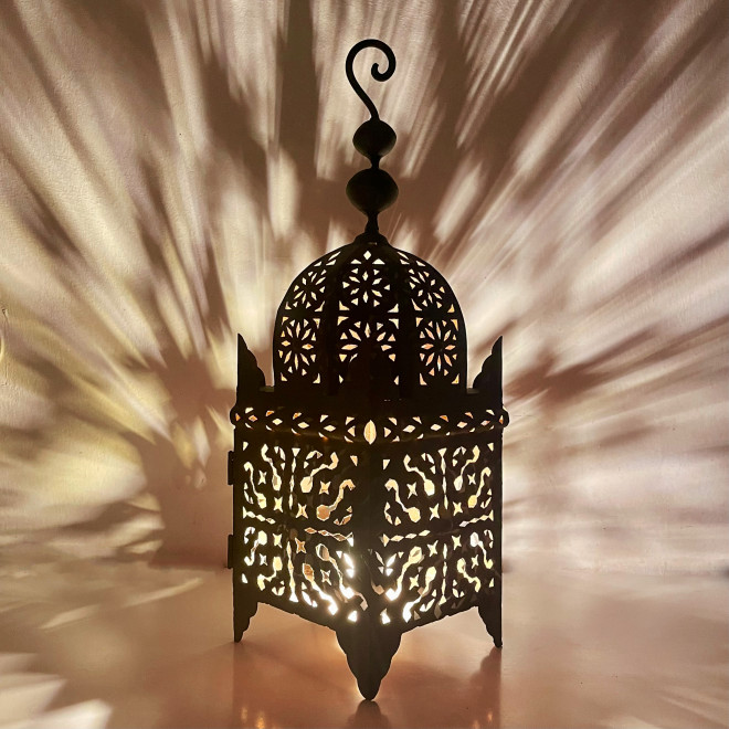 Marokkanisches Metall Windlicht JAMA H45cm