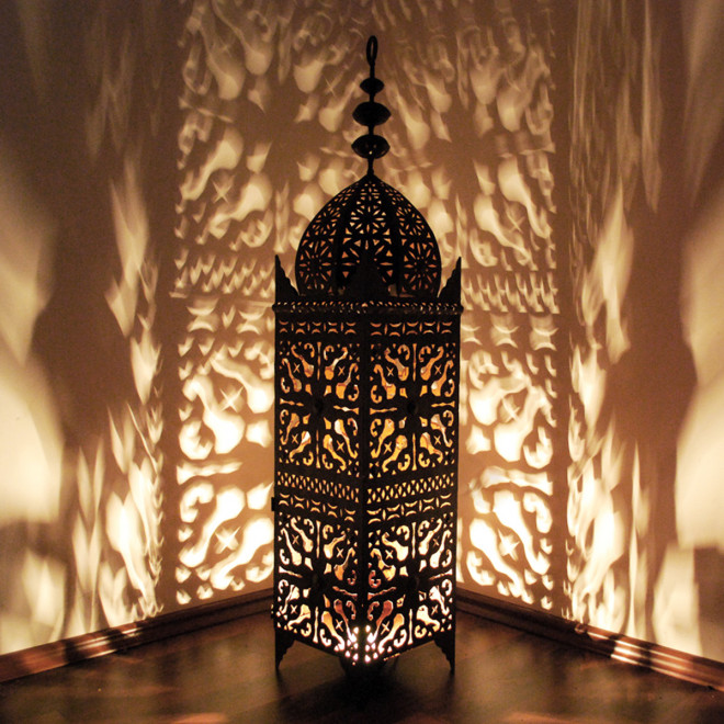 Orientalische Laterne aus Eisen SAMA H125cm