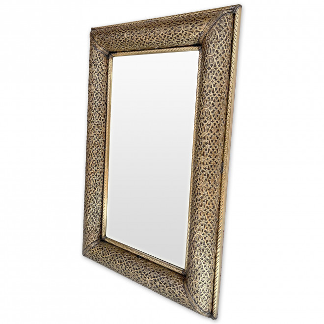 orientalsicher Messingspiegel SHADI H80cm