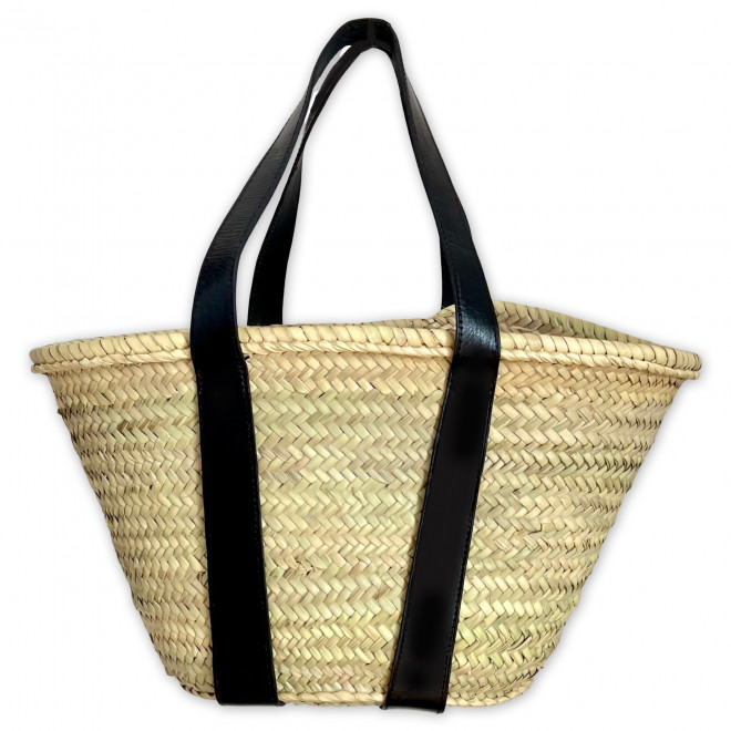 Palmblatt-Tasche mit Leder IBIZA-2S