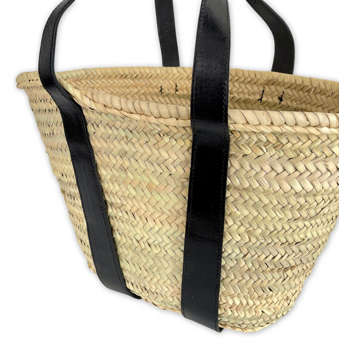 Palmblatt-Tasche mit Leder IBIZA-2S