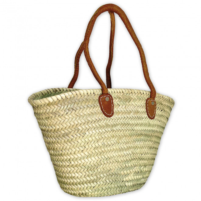 Palmtasche mit langen Ledergriffen BASIC-2