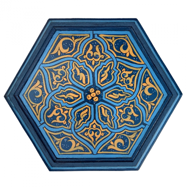 Orientalischer Beistelltisch ZARGITA blau