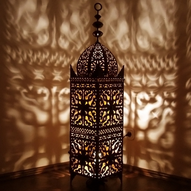 Orientalische Laterne aus Eisen SAMA H125cm